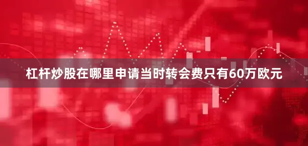 杠杆炒股在哪里申请当时转会费只有60万欧元