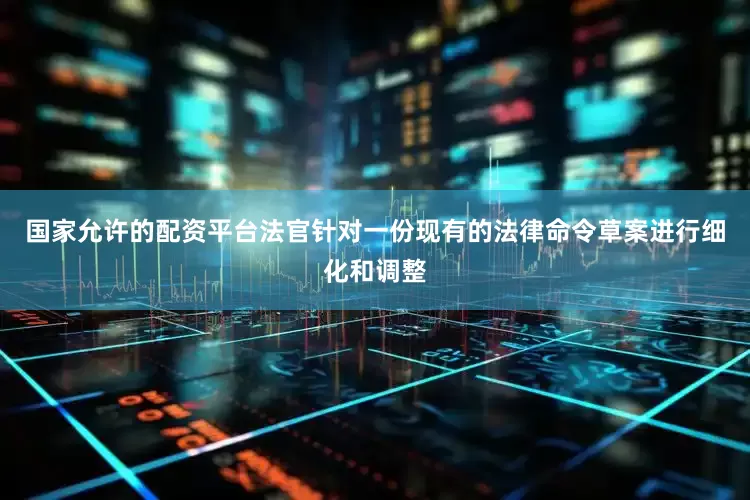 国家允许的配资平台法官针对一份现有的法律命令草案进行细化和调整